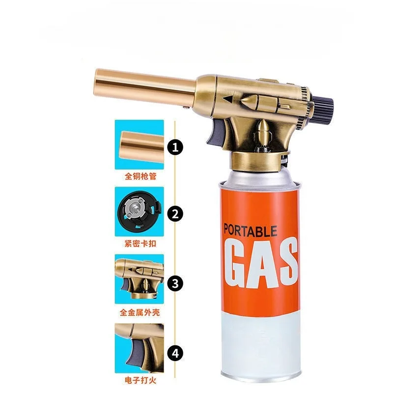 Welding Gas Burner Flame Gas Torch Flame Gun Blowtorch Cooking Soldering Butane AutoIgnition gas-Burner Lighter Heating