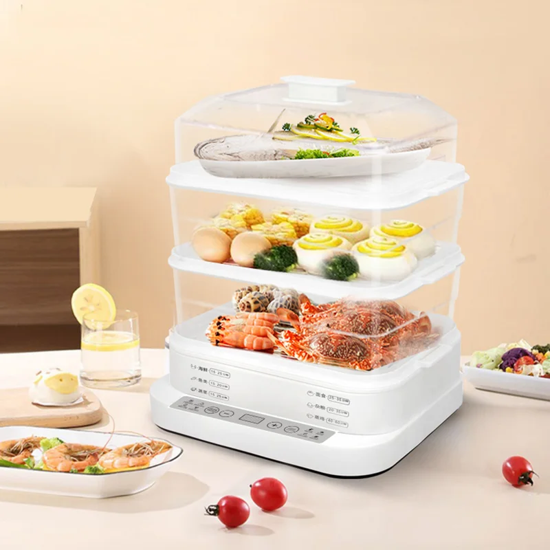 

Универсальная машина для завтрака, электрическая пароварка большой емкости, таймеры, многофункциональная электрическая пароварка