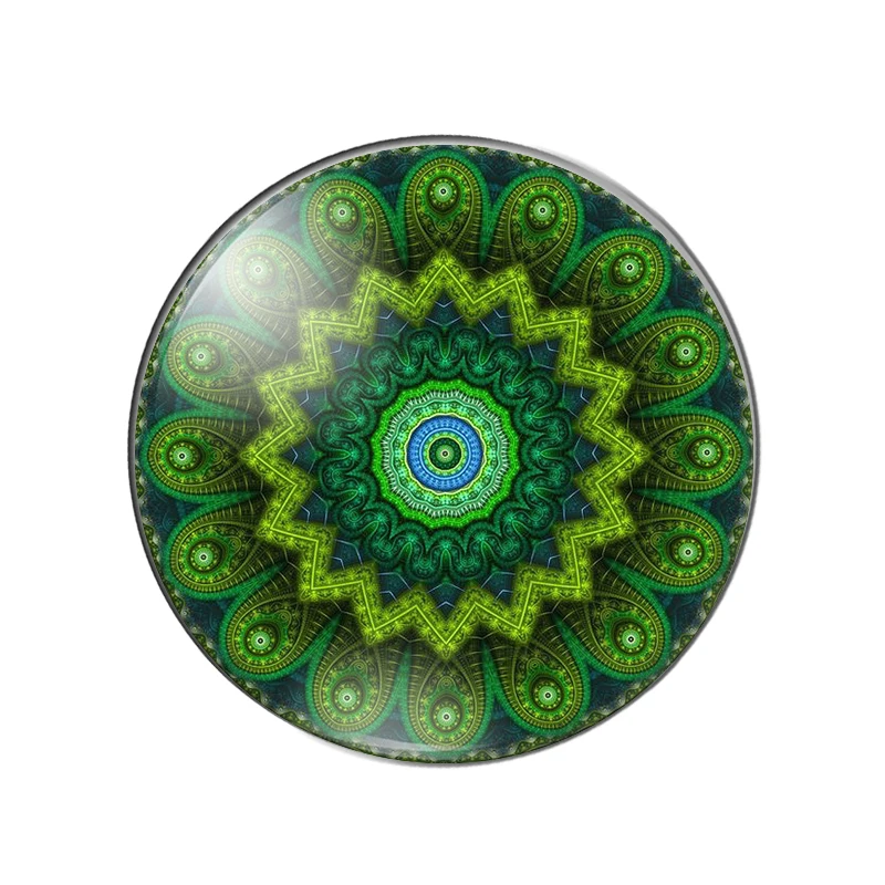 New mandala patterns 10pcs mix 8mm/10mm/12mm/16mm/18mm/25mm Round photo glass cabochon demo flat back Making findings