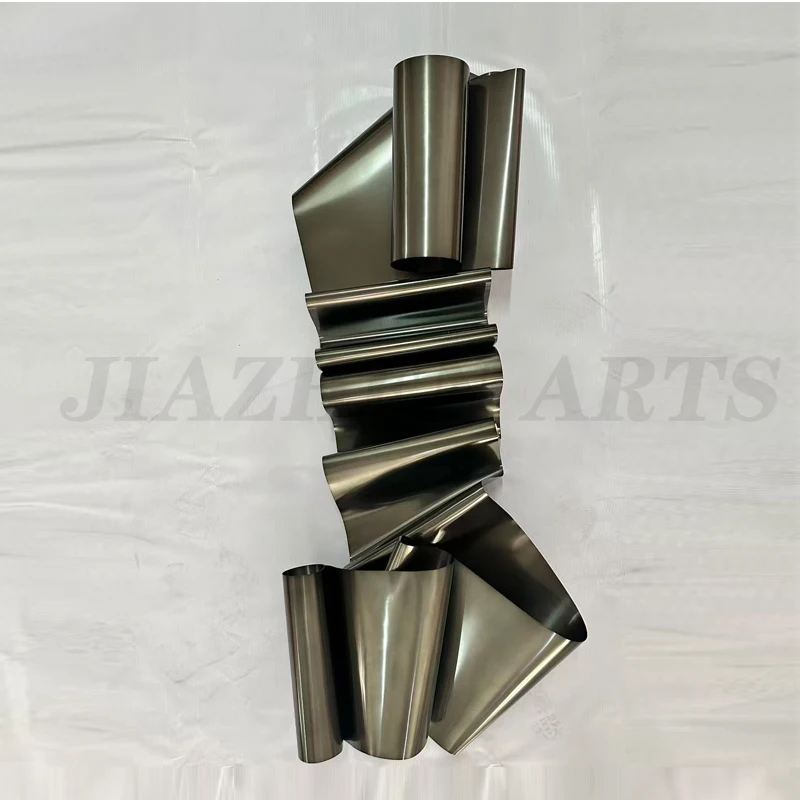 unique Handmade Metal Wall Sculpture Chrome Modern Abstract 3D Wall Hanging Art Artwork Gold Metal Art Hotel Luxury Home Decor