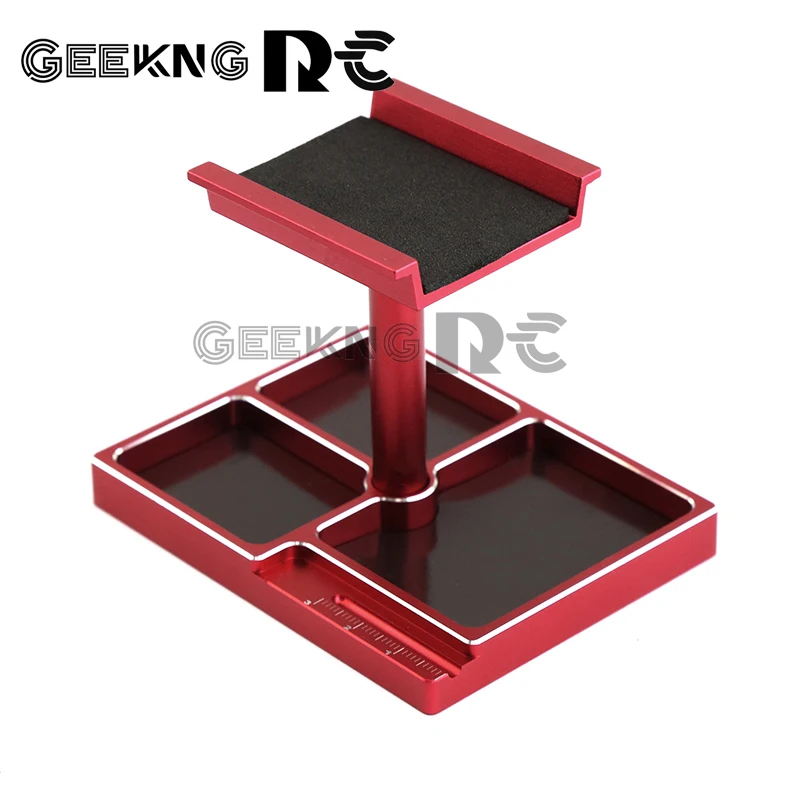 

Metal RC Car Work Stand Repair Workstation Assembly Platform 360 Degree Rotation for TRX4M SCX24 AX24 FCX24 1/18 1/24 RC Car