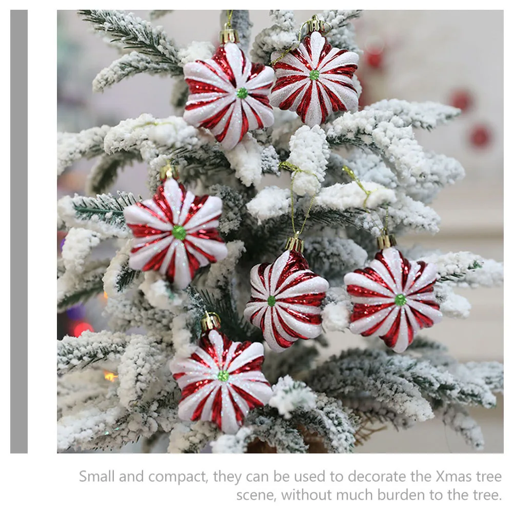 

6 Pcs Holiday Ornaments Candy Christmas Tree Decoration Hanging Decorations Pendant