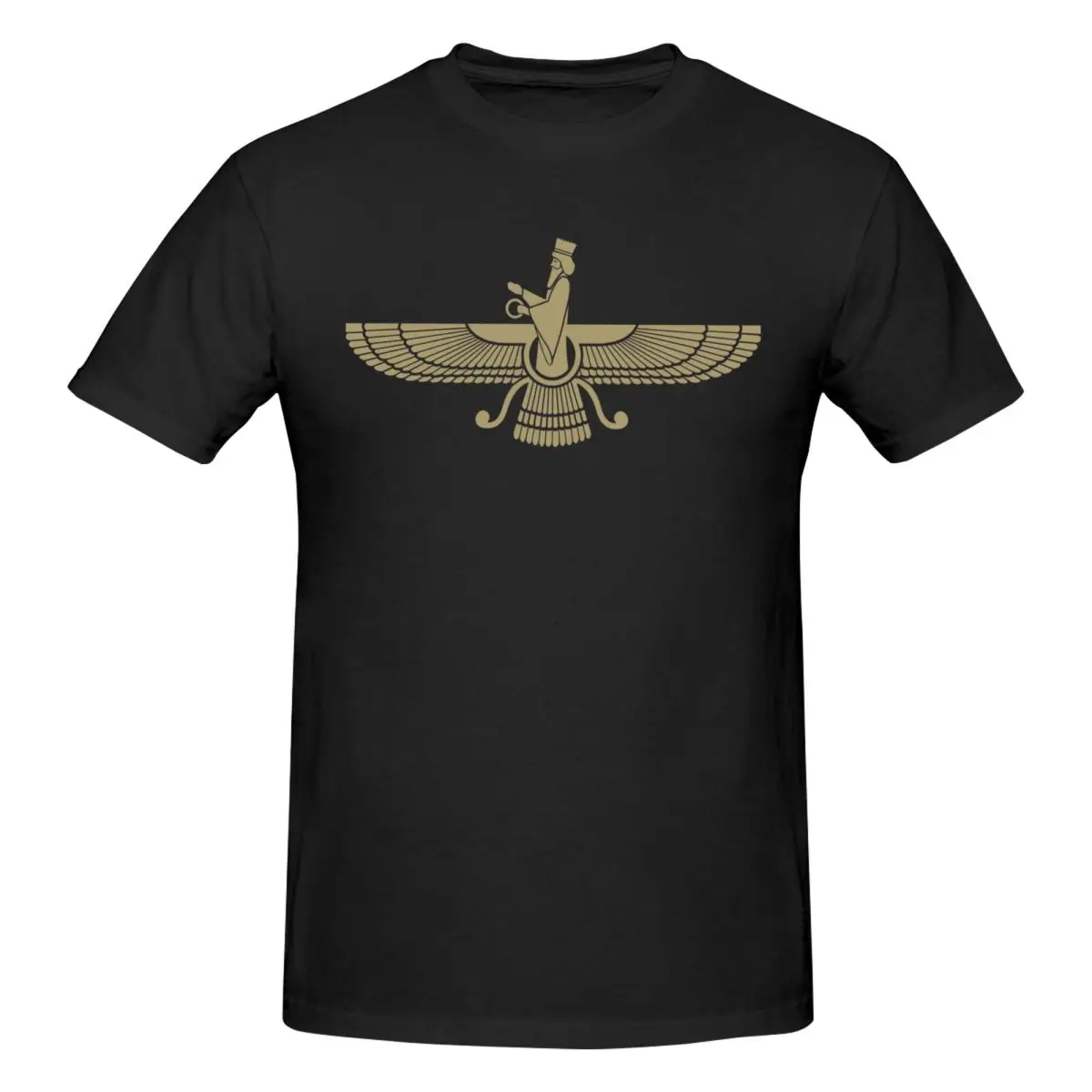 Faravahar Zoroastrian Persian Iran Ancient Symbol Fun T Shirts Graphic Y2K Summer O-neck Mens Women Tshirt Tops