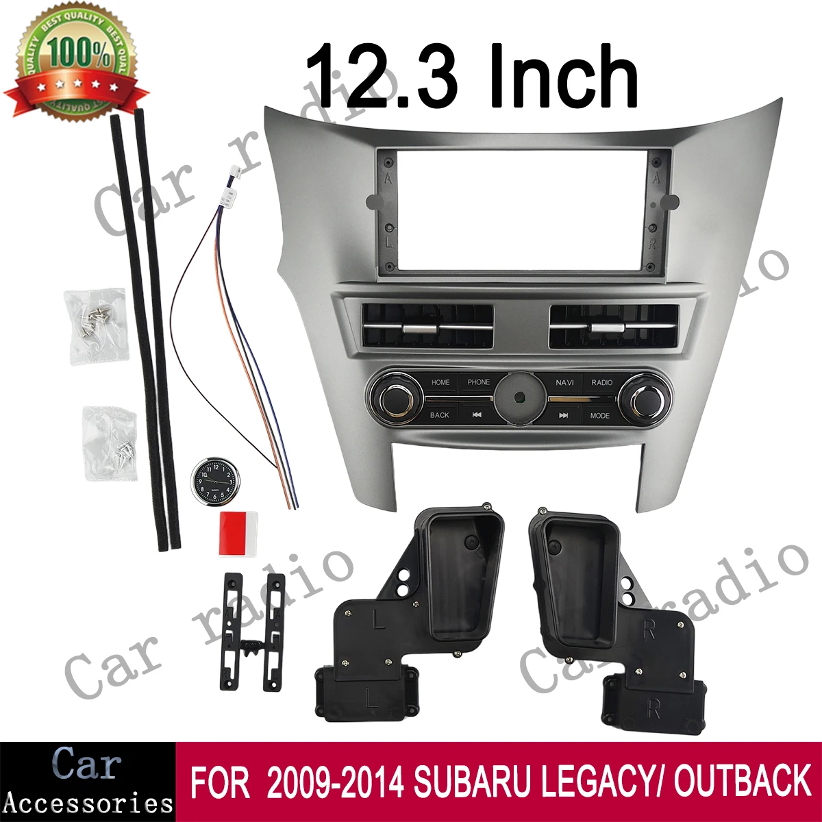 

For 2009-2014 SUBARU LEGACY/ OUTBACK 12.3 Inch Car Radio Android Stereo Frame Player Head Unit Fascia Panel Dash Board Cover