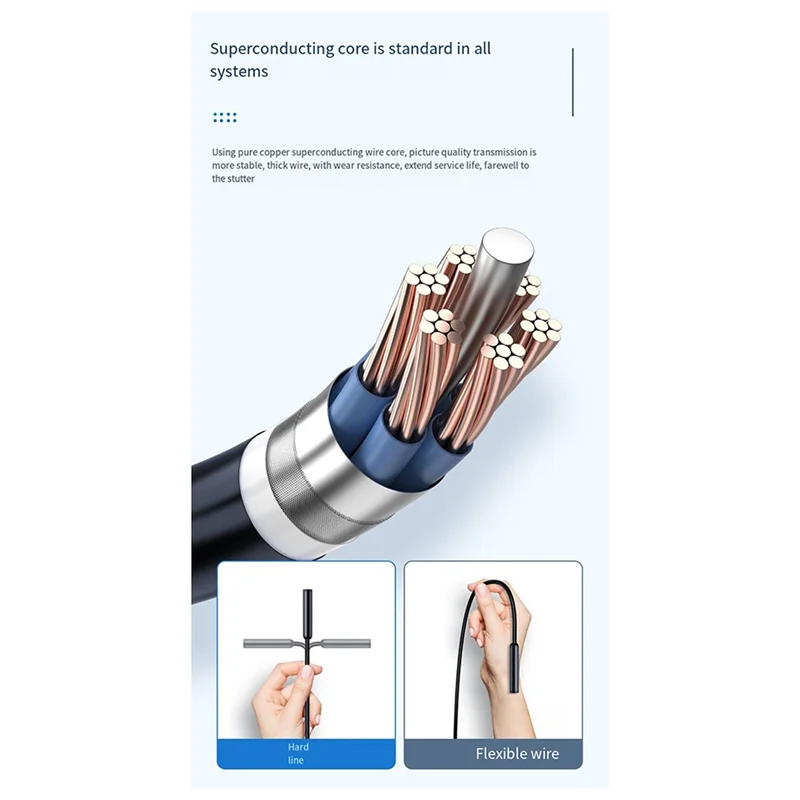 

ABVO-W400D Industrial Endoscope Camera For Iphone IOS System HD1080P Waterproof Car Inspection Sewer Borescope Camera 8.0(Mm)