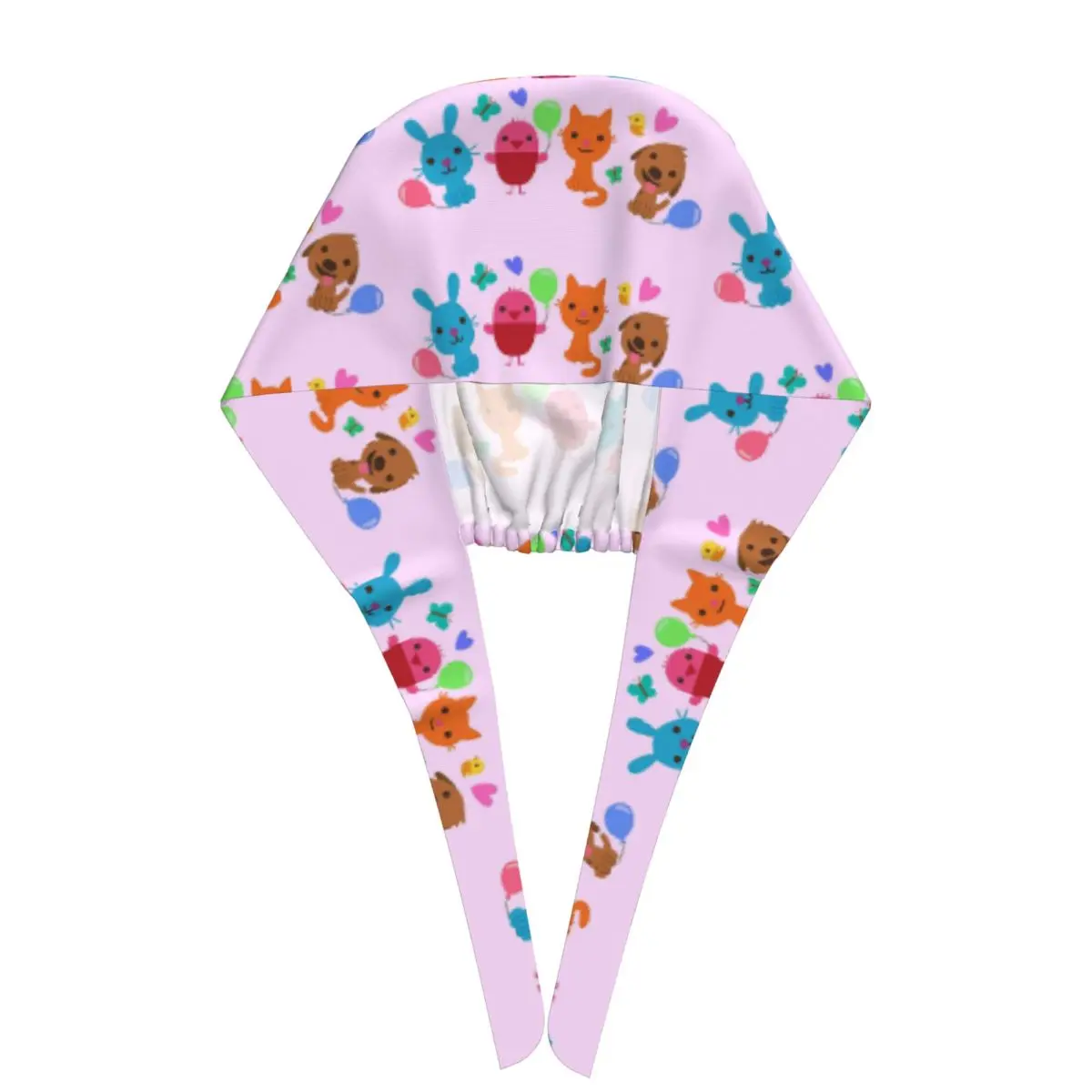 قبعة لعب ساجو الوردية الصغيرة للطبيب، قبعة جراحية للعمل للرجال والنساء، قبعات تمريض قابلة للتعديل لطبيب الأسنان #3