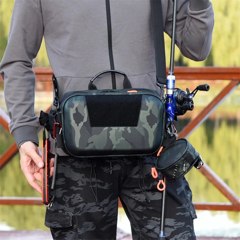 Lure Bag fishing gear bag multi-functional Waist Bags cross-body bags large capacity fishing rod Bolsa Мужская сумка Sacs hommes