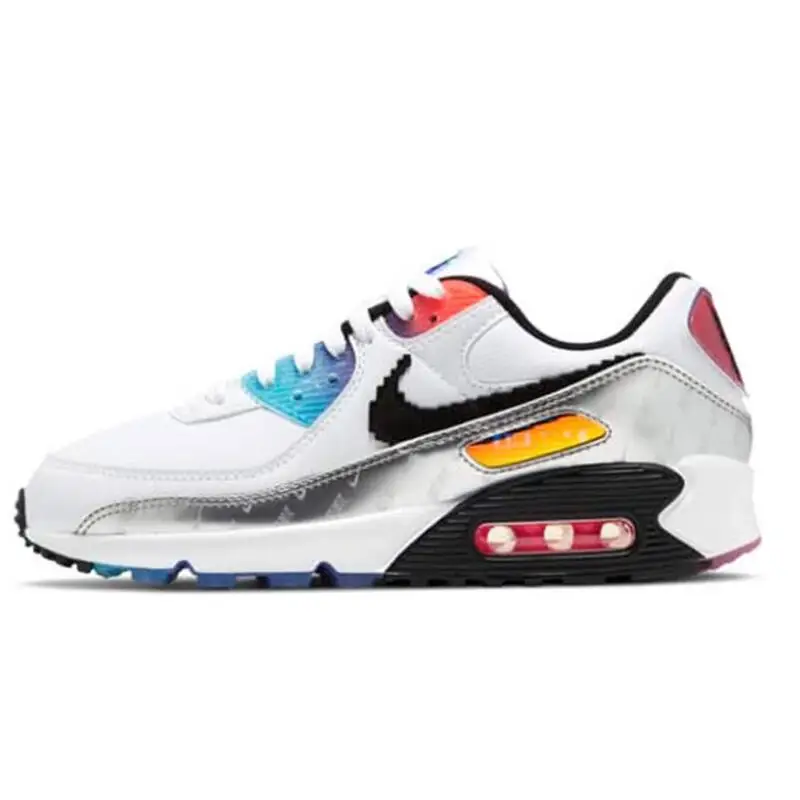 Nike Air Max 90 Synthetic Leather Comfortable, Fashionable, Anti Slip, Durable Life Casual Shoes for Men and Women Brown