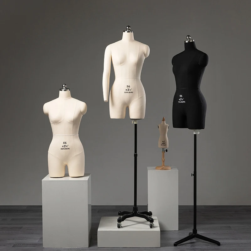 Professional Half Body Tailor Doll for Women 84 Sewing Mannequin Dummy for Seamstress Ladies Fashion Design Tool
