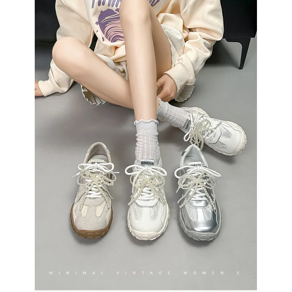 Women's flat sports shoes - new style, pointed toe design, soft sole, anti-slip, durable, low heel, single shoe, fashionable and