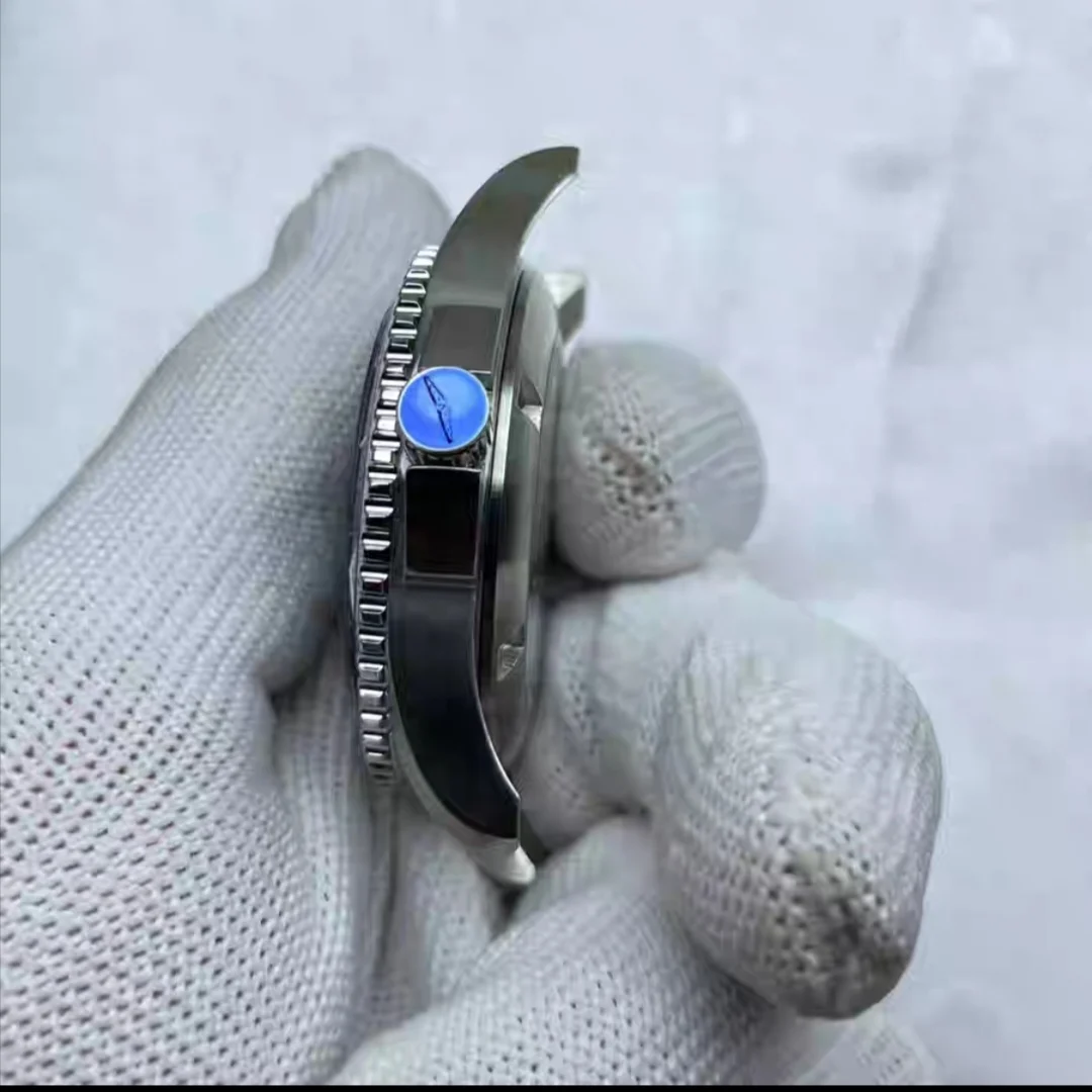 Accesorios de reloj, sustituto Comcast, adecuado para caja de movimiento 2824 8200 8215, juego completo, zafiro