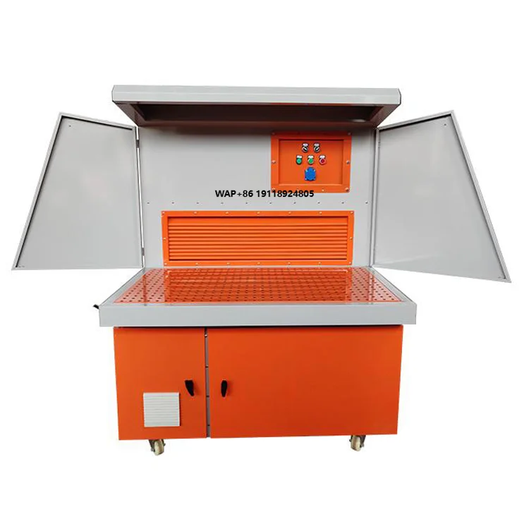 

Industrial Grinding Dust Collector Bench with Powerful Fan for Metal & Woodworking