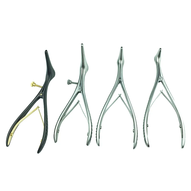 Medical Nose Mirror Speculum Lens Nostril Pliers Nasal Cavity Examination Nasal Expander Nasal Speculum Nasal Dilation Forceps