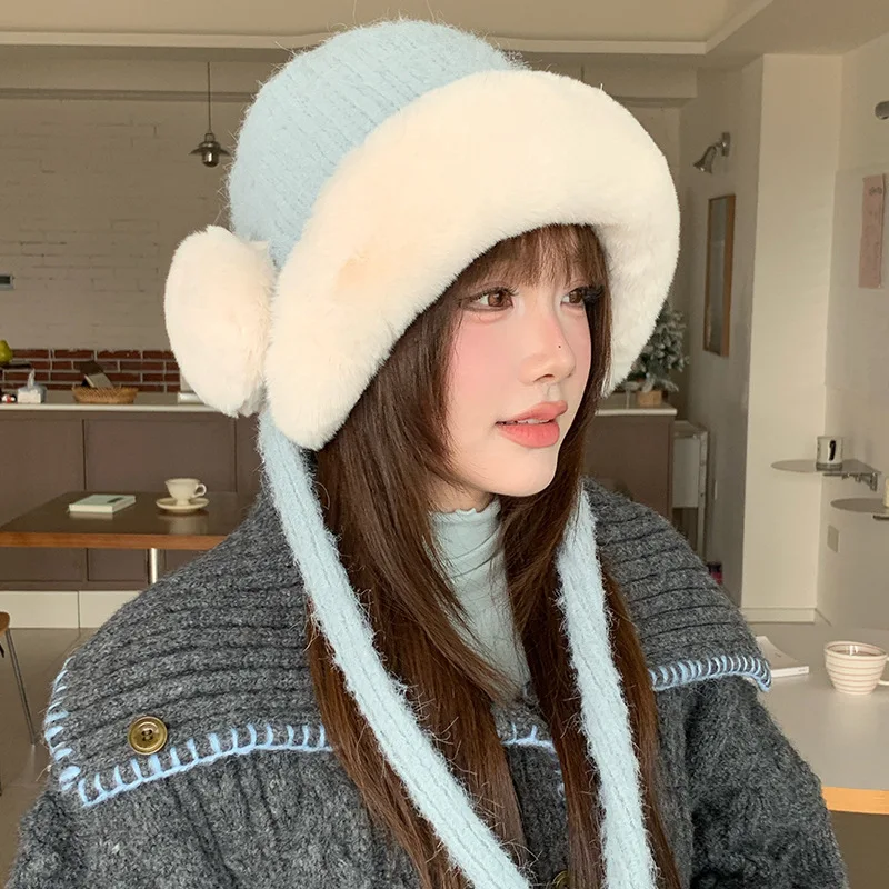 Winter Thermal Hat Ear Protection Lei Feng Hat Velvet Thickened Cold Proof Thermal Cover Hat Cute Warm Windproof