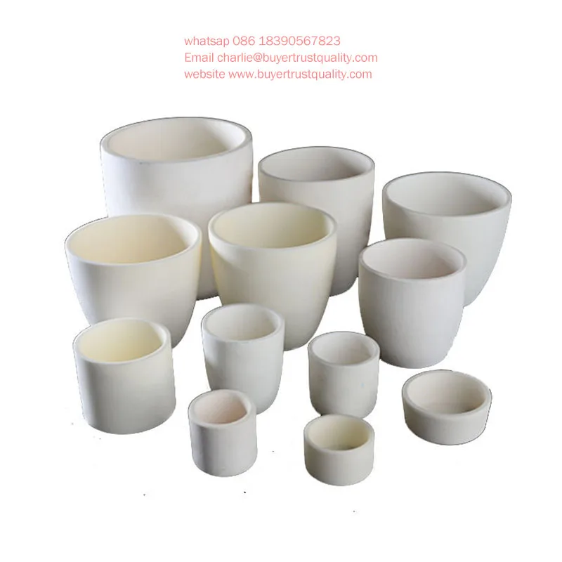 manufacturers production Refractory al2o3 alumina ceramic melting crucible for thermal analyzer ceramic parts customizing