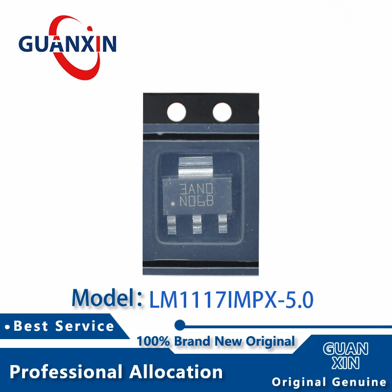 

100% New LM1117IMPX-5.0 LM1117IMP-5.0 Marking N06B SOT-223 LM1117