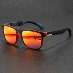 Fashion Vintage Square Sunglasses Men Women Fishing Driving Man Luxury Brand Designer Sun Glasses Anti-Glare Eyewear