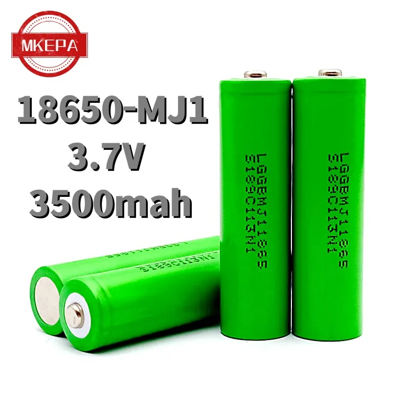 MKEPA 18650 Battery MJ1 3500mAh 3.7V 30A 18650 Original high-power lithium-ion battery, power tool battery MJ1+charger