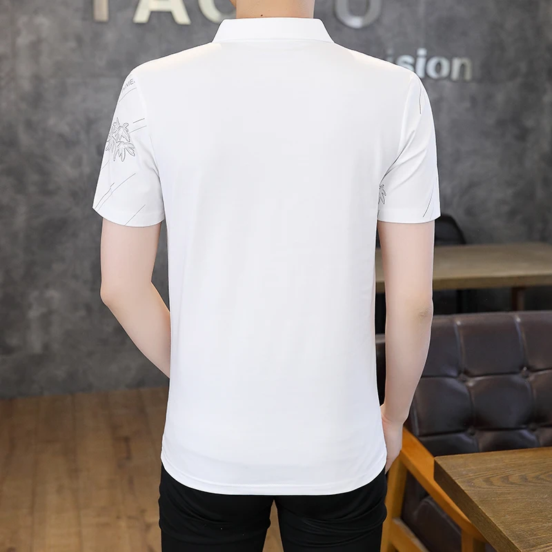 2024 New Summer Fashion Men Clothing 95% Cotton Polo Shirts for Men Casual Solid Color  Mens Polos  Brand Tops