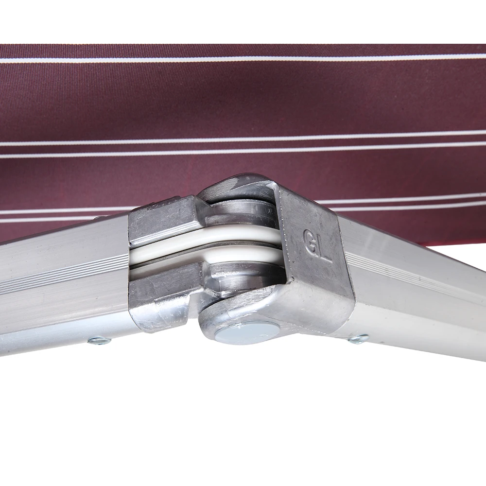 Aluminum Alloy Sun Shade Manual Retractable Awning Wall Fixed Extendable Folding Arm Sunshade for Balcony
