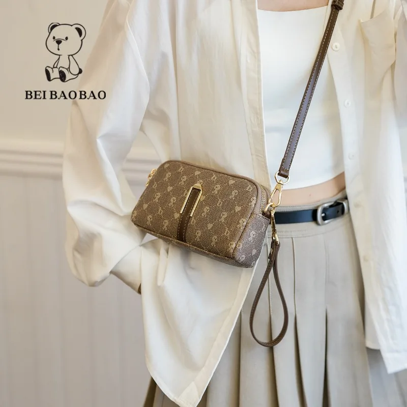 Beibaobao Women Small Bags 2024 Summer New Trend Versatile Multi Layered Handheld Bag Mobile Bags Fashion Shoulder Crossbody Bag