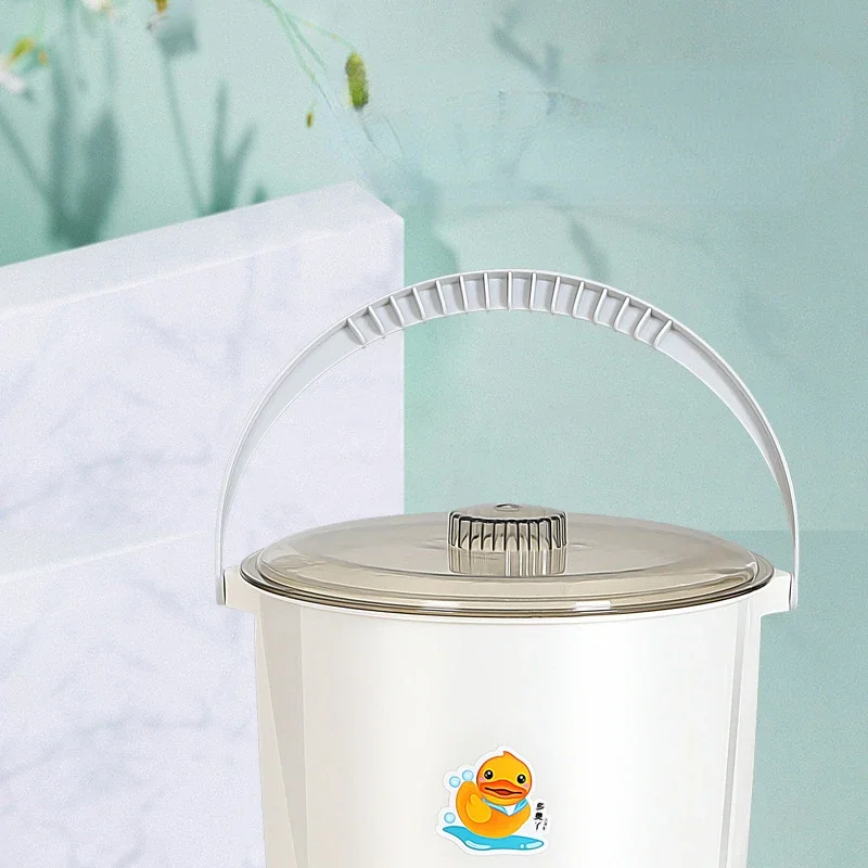 دلو منفصل مع قاعدة غسالة صغيرة المنزل مريحة التنظيف شبه التلقائي الملابس الداخلية دلو واحد المحمولة غسالة