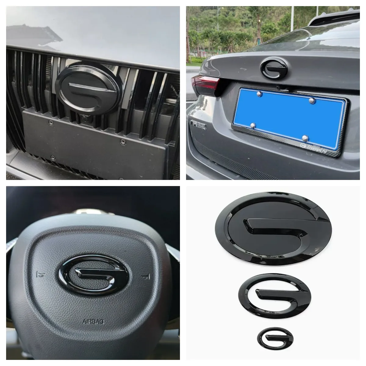 For Trumpchi GAC Empow 2022 2023 Interior Moulding Car Logo Frame Decoration Cover Trim Car Styling 3PCS/SET