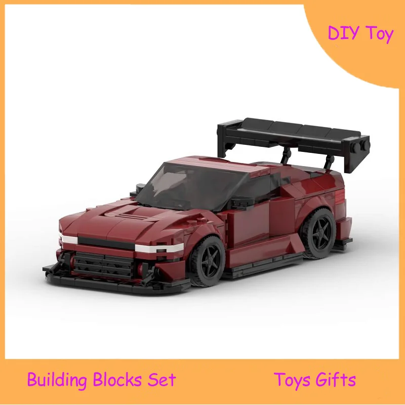 MOC Cool Racing รถบล็อกอาคารชุดของเล่นคุณภาพสูงรถแข่งรุ่น Constructible Blocks Perfect Gift สําหรับชาย DIY ของเล่น