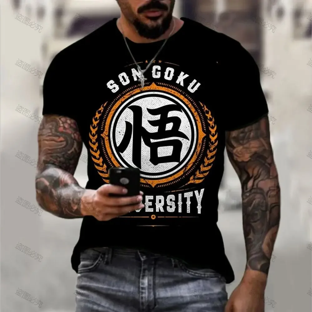 

Men's T Shirt Goku 2024 Vegeta Dragon Ball Z Cartoon Trend Short Sleeve Gym Tops T-shirts Fashion Oversized 110-6XL Anime Summer