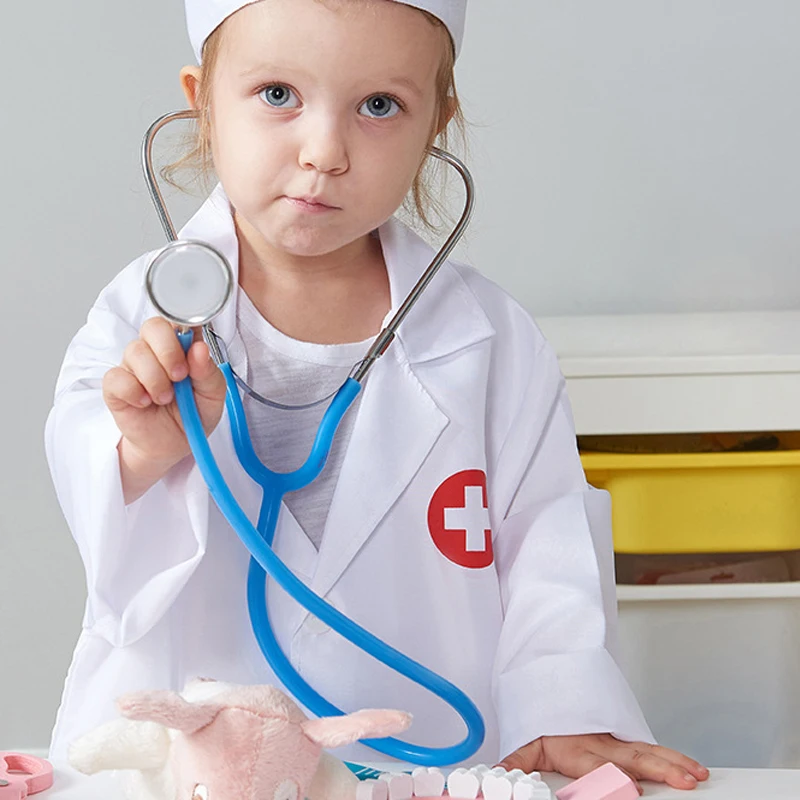 Symulowany płaszcz lekarski z stetoskopem Zabawki do zabawy w udawanie Gry fabularne dla dzieci Prezent festiwalowy dla dzieci TMZ ﻿ ﻿