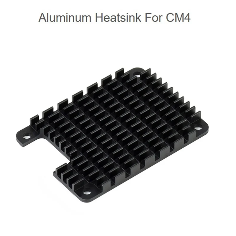 Raspberry Pi Compute Module 4 Aluminum Heatsink With Passive Cooling Setup And Thermal Pads For CM4-AU47