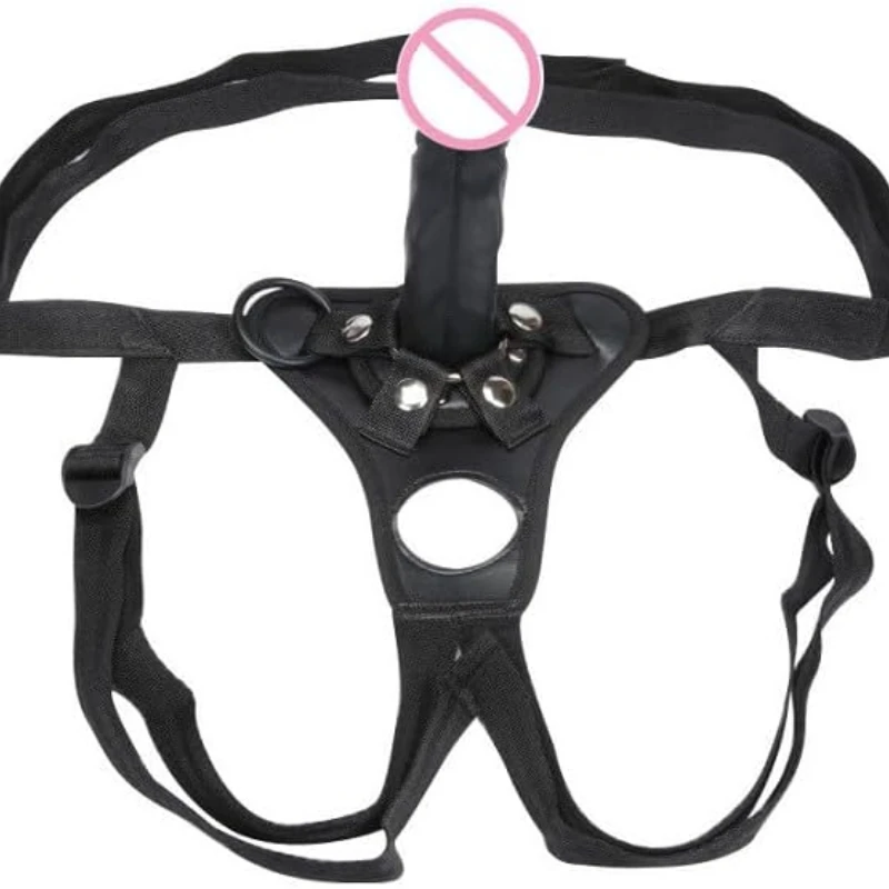 Women Chastity Belt SM Erotic Sex Toy Bondage Strap on Dildo Adjustable Belt Lesbian Trousers for Butt Plug and Dildo Fetish Toy