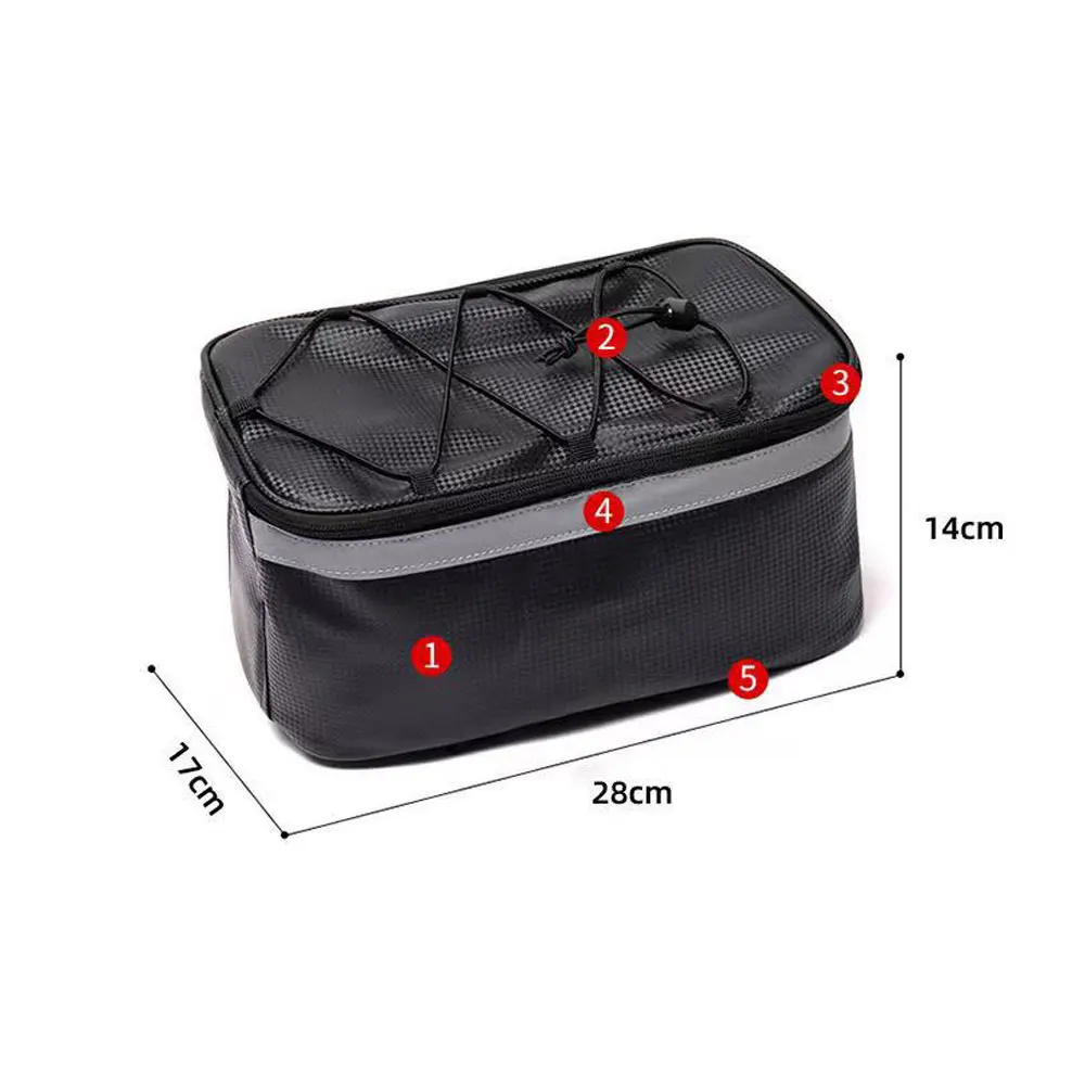 

Multi functional Bike Seat PVC Material Lightweight Durable Large Opening Design Bicycles Rear Outdoor Cycling Equipment Storage