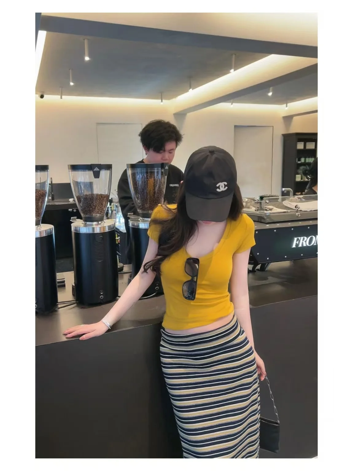 

Юбка женская длинная прямого кроя с высокой талией, хлопковая в полоску, на шнурке, повседневная, для отдыха