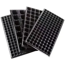 Bandejas de semillas engrosadas, Material antienvejecimiento, duradero, resistente a altas temperaturas, utilizado para plántulas de verduras y flores, nuevo, 3 piezas