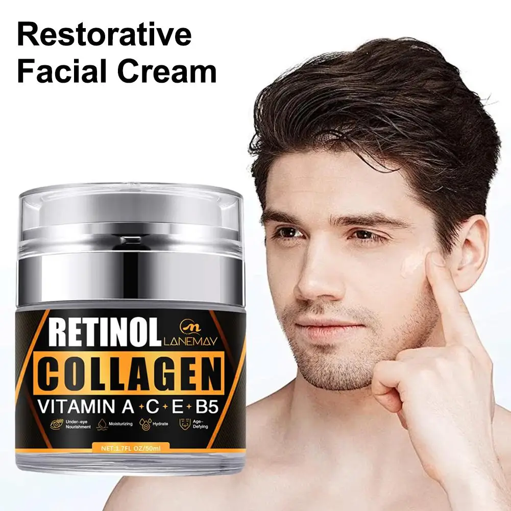 Collagen & Retinol Cream Anti Aging Whitening Cream Face Retinol Cream Moisturizer & Night Face Wrinkle Day Anti X6N2