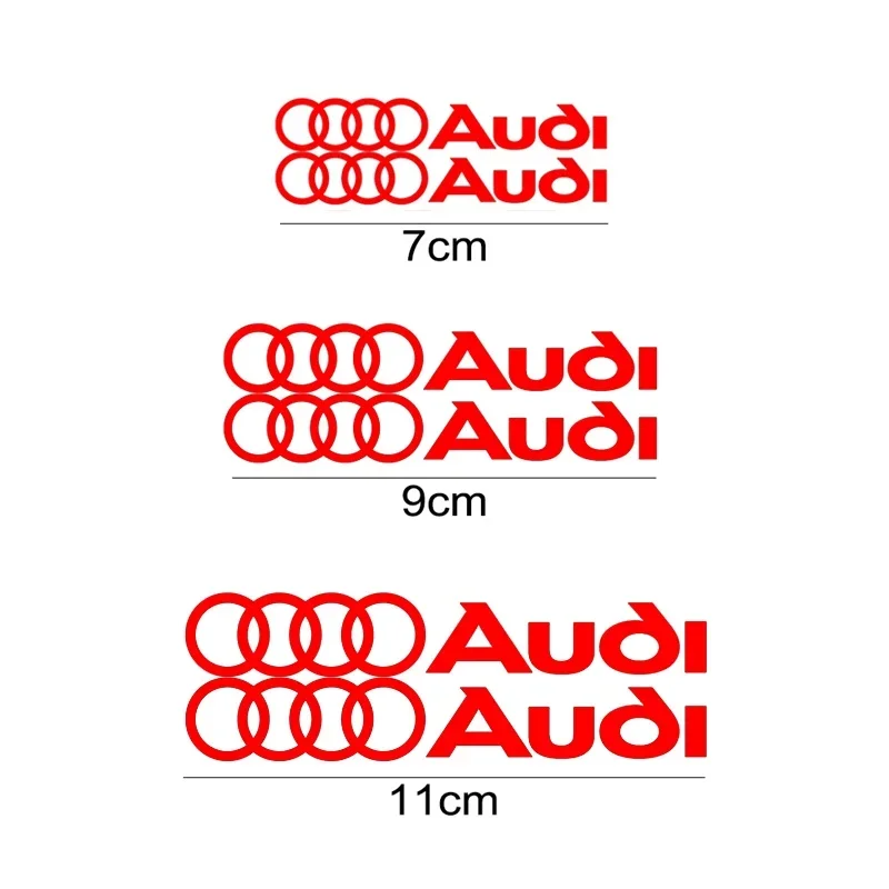 6pcs Modified Car Wheel Brake Caliper Cover Decals Vinyl Sticker Styling Decoration for Audi A3 A4 A5 A6 A6L A7 A8 Q3 Q5 Q7 S3 view 5