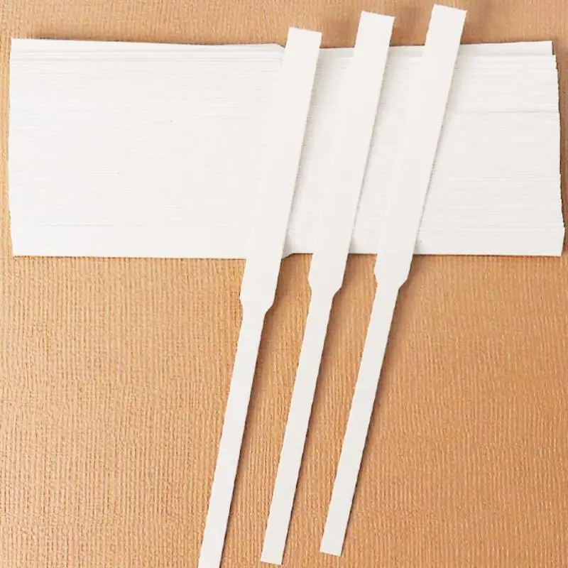 100 feuilles de bandes de test de parfum absorbantes de qualité supérieure avec papier épais et durable, parfaites pour le test de parfum, la fabrication de parfums et l'utilisation domestique