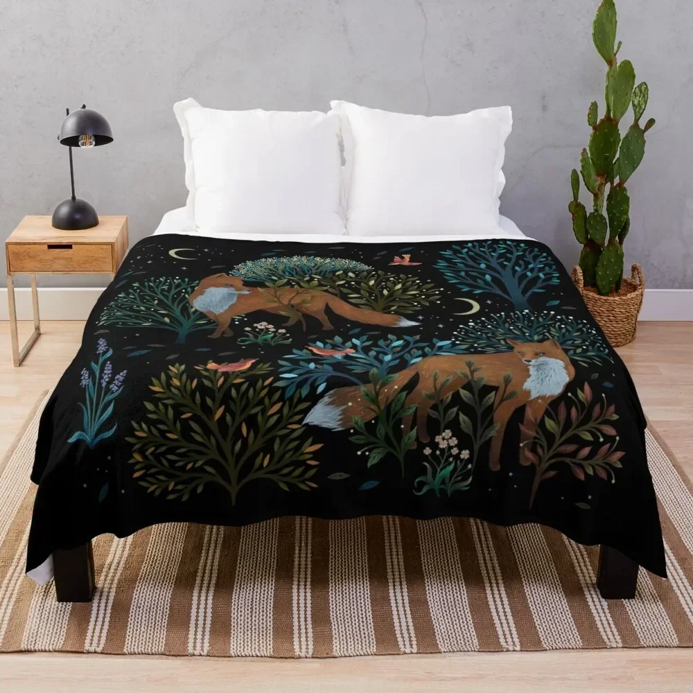 

Forest Fox Throw Blanket