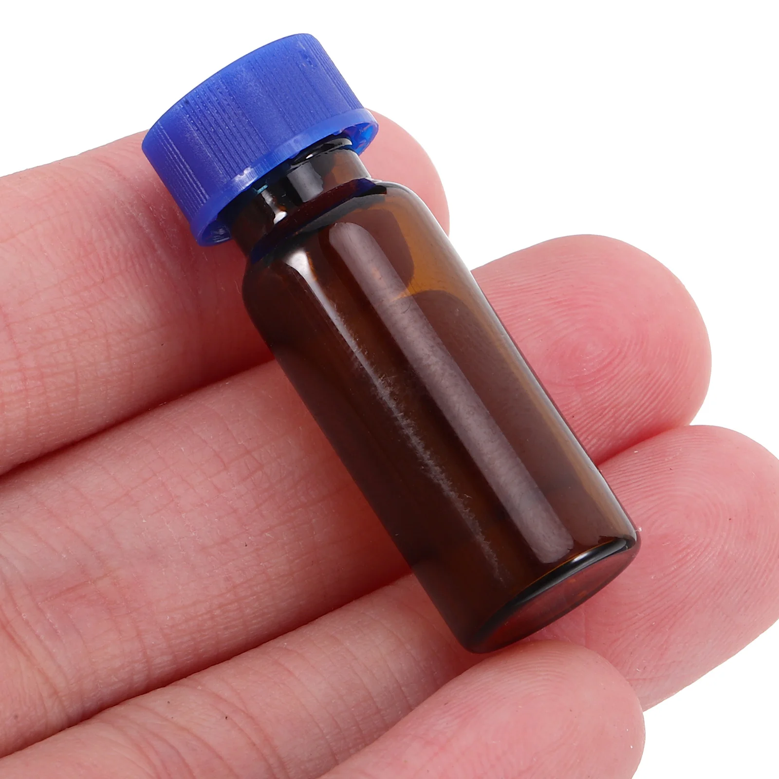 

100 Pcs Vial Sample Bottle with Cap Sealing Mini Test Tubes Lids Small Vials Bottles Urine Glass Laboratory Screw Cover Pad