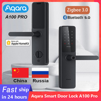 Smart Aqara A100 Pro Door Lock Zigbee Bluetooth 5.0 Apple Homekey Unlock Fingerprint Unlock Work with Apple Homekit Aqara Home
