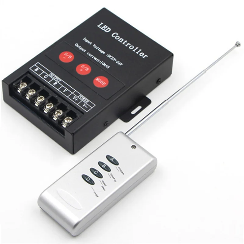 【Design elegante】 Controller LED 2X 30A Telecomando IR Controller BT di grande potenza 360W per striscia RGB DC5-24V