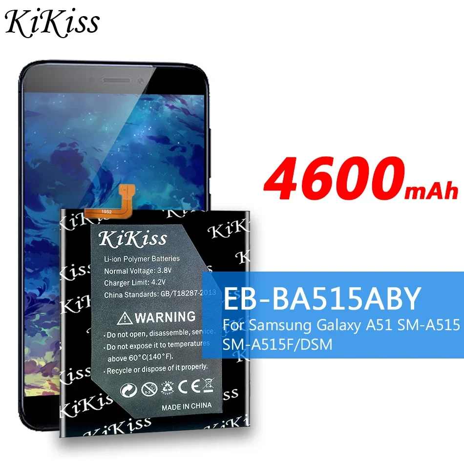 Replacement Battery EB-BA515ABY For Samsung Galaxy A51 SM-A515 SM-A515F/DSM Phone Battery 4600mAh EB BA515ABY