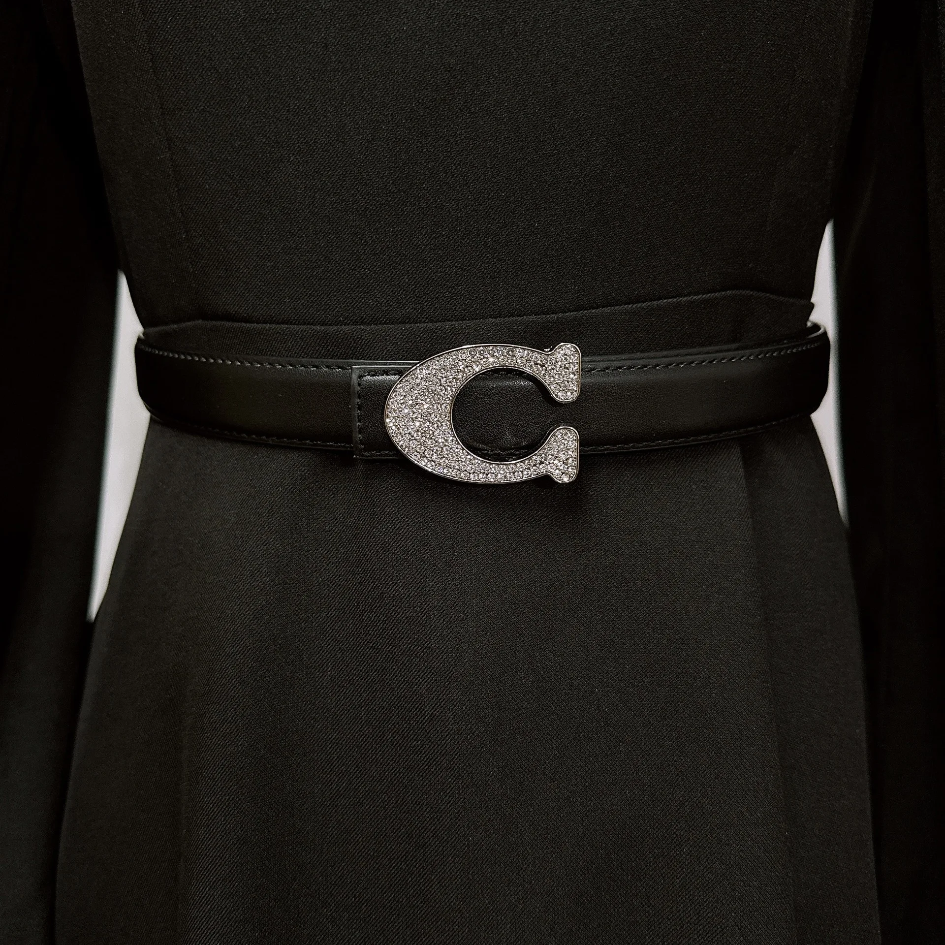 Classic Simple Women's Belt Fashion Plus Size Extended Belt for Dresses and Jeans Korean Style High-End Women's Belt