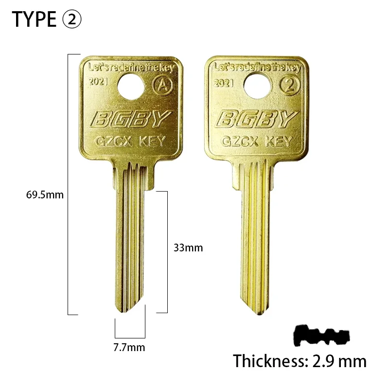 Key Blanks Compatible with Medeco Locks Brass Multi Locksmith Tools Key Cutter