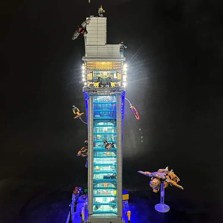 5201PCS ภาพยนตร์ Tower Hero ประกอบสถาปัตยกรรม Constructor Building Blocks อิฐเด็กผู้ใหญ่ของเล่นวันเกิดคริสต์มาสของขวัญ 76269