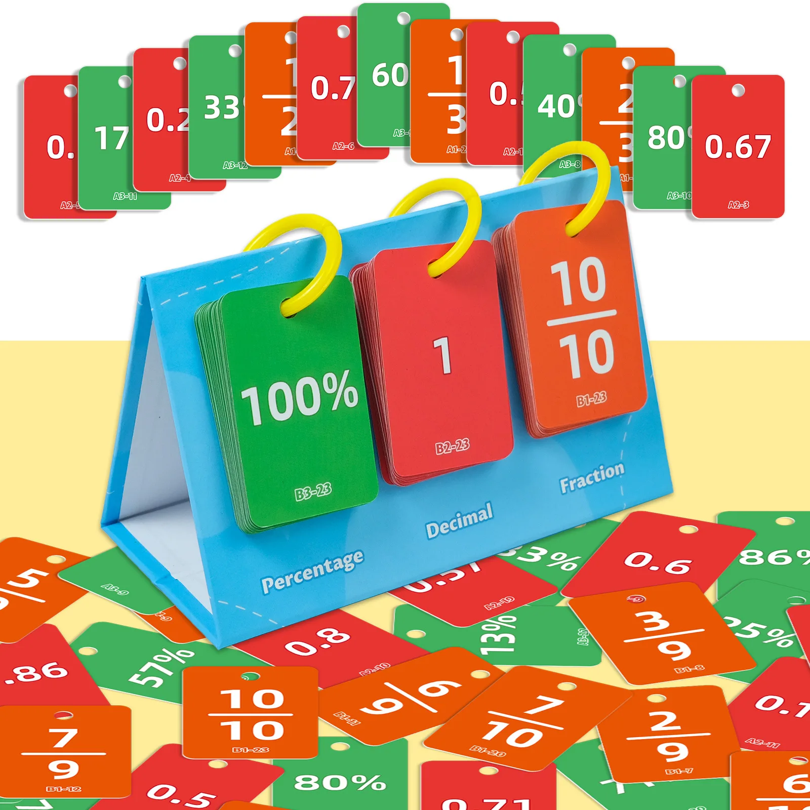 

69 процентов, преобразование десятковых дрок, настольные образовательные карты, интерактивные карточки для родителей и детей, раннее образование, веселое познание