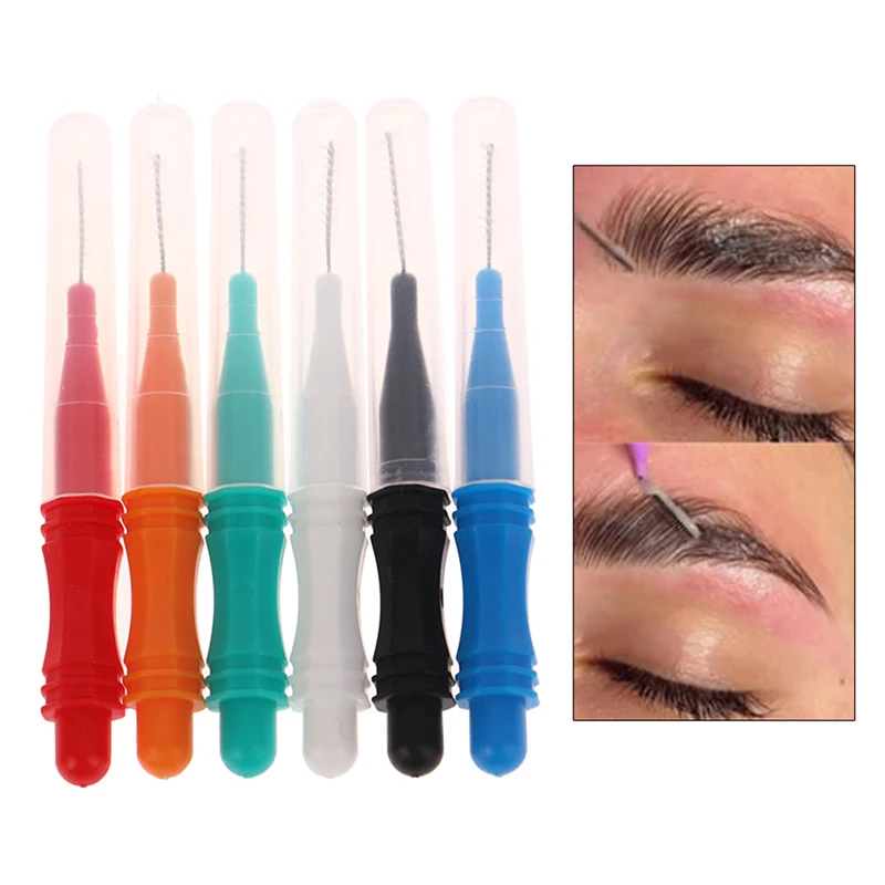 10 Pcs Mini Brow Brush Eyebrow Lamination Perm Tools Microblading Tinting Comb Lash Mascara Wands Brow Baby Brush