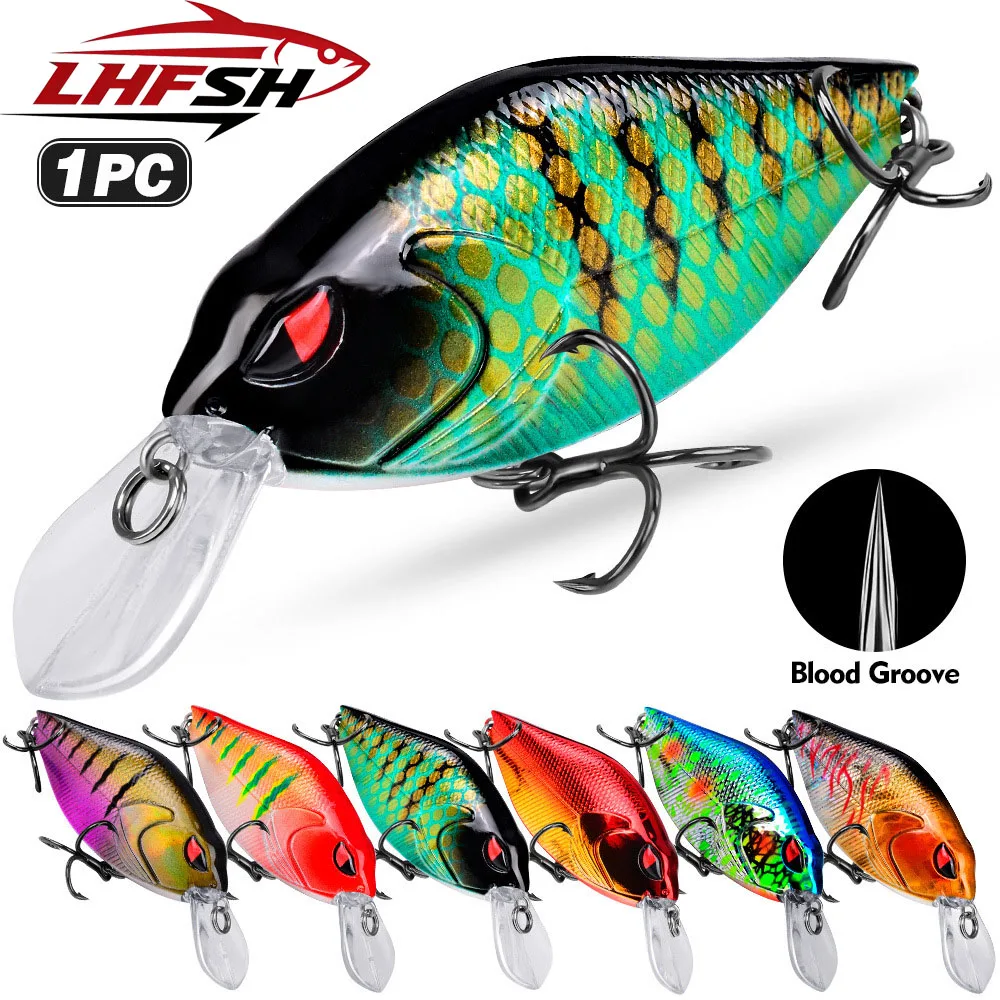 LHFSH 8,3cm 14,9g Crankbait Angelköder Bionischer Minnow-Hardbait mit Blutrillenhaken Lebensechter Kunstköder für Barsch und Hecht
