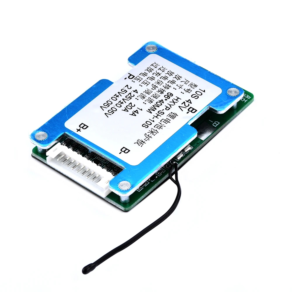 10S 42V 15A BMS Polymer Cell 18650 Lithium Battery Protection Board With Balance Temperature Control NTC Temperature Protect